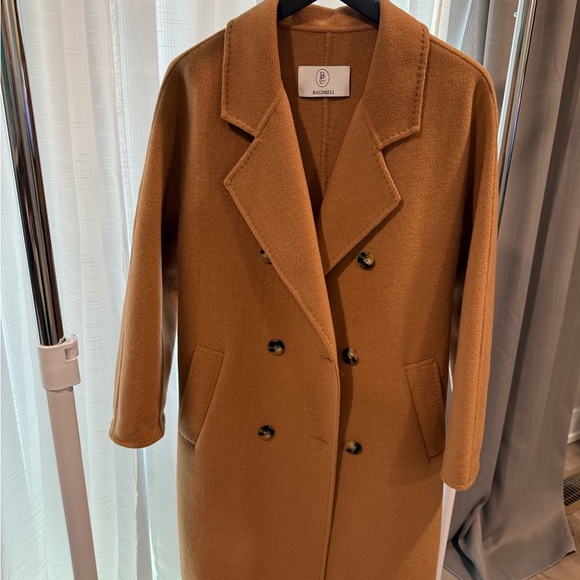 Brown Belted 100% wool Coat - Picture 2 of 8